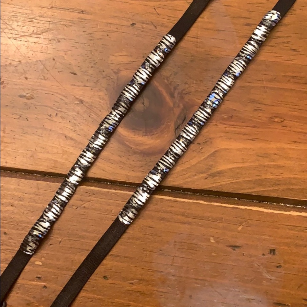 Strappy’s Bra Straps Animal Print Crystal Gem